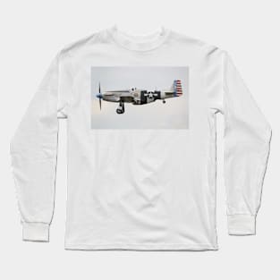 North American P-51K Mustang Fragile but Agile Long Sleeve T-Shirt